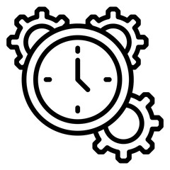 Clock Icon Element For Design