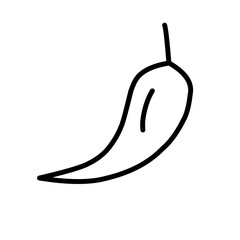 Cute fruit outline icon