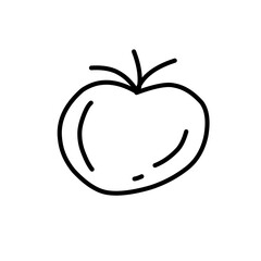 Cute fruit outline icon