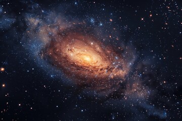 Fototapeta premium Hypnotic Spiral Galaxy Background with Astral Magic