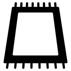 Muslim prayer mat or Sajadah icon