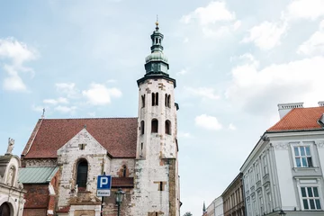 Tuinposter St. Andrew's Church and medieval building in Krakow, Poland © Sanga