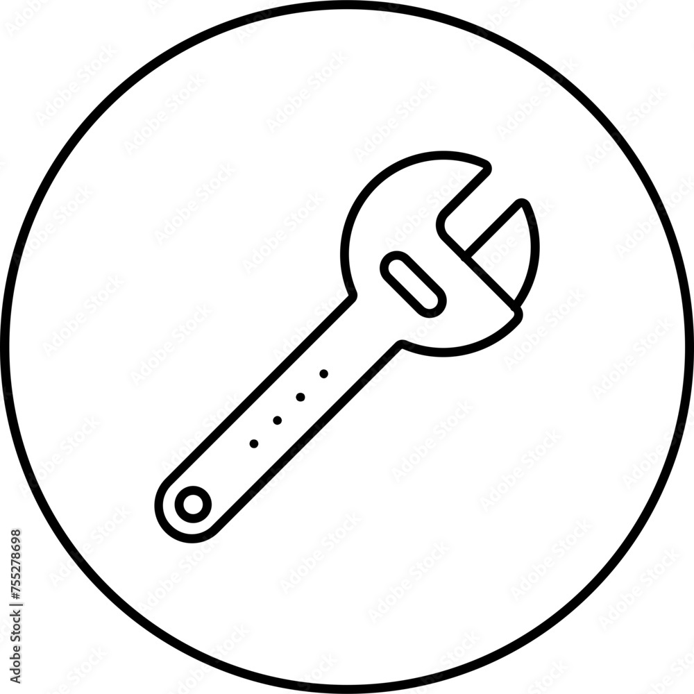 Wall mural Wrench Icon