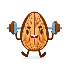 nuts collage isolated on on a transparent white background