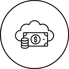Cloud Money Icon