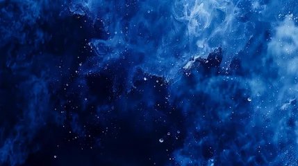 Deurstickers blue sky lot clouds stars transparent fractal bubbling liquids flames surrounding flame highly deep powers swirling banner space starry frostbite dry ice © Cary