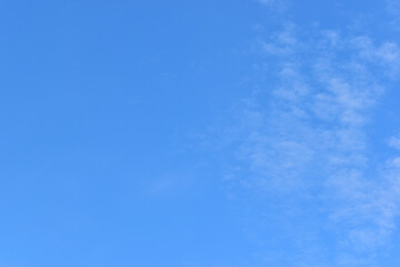 Fototapeta na wymiar beautiful blue sky with white cloud, natural background in springtime