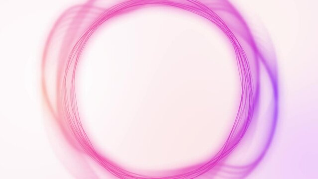 ゆっくり揺らぐ円形の曲線の背景動画