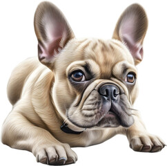 Fototapeta premium A cute French Bulldog puppy clipart.