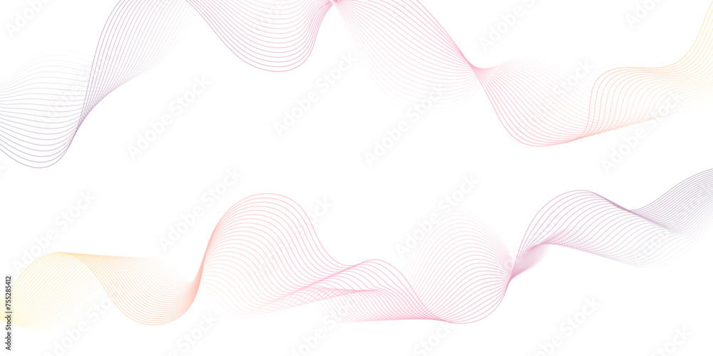 Poster abstract colorful smooth blend technology wave lines element swoosh speed wave lines modern stream b