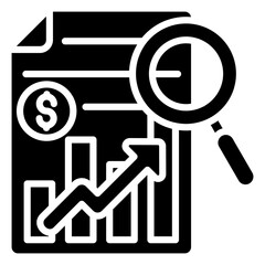 Analysis Icon Element For Design