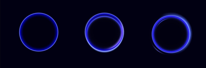 Abstract neon background. luminous circle. Luminous spiral cover. Wake wave, fire path trail line and swirl effect curve.