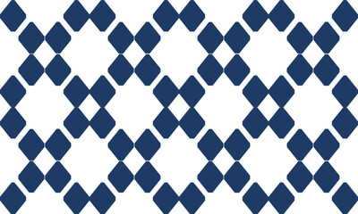 blue and white pattern, blue diamond checkerboard hexagon repeat pattern, replete image, design for fabric printing