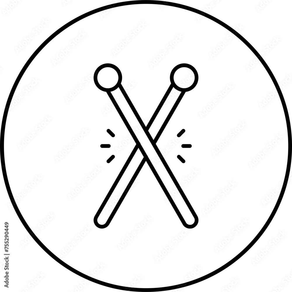 Poster Drumsticks Icon