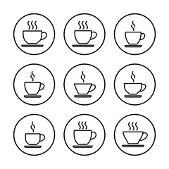 coffee cup icon vector illustration. cup a coffee sign and symbol