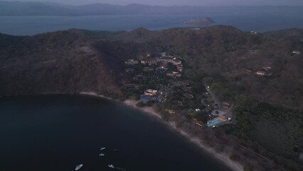 Aerial video above Dreams Las Mareas resort. Costa Rica