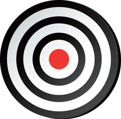 White and black target