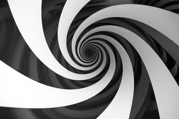 Black And White Spiral. 
