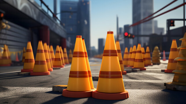 Safety cones and barricades essential tools