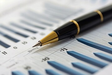 Fototapeta premium Business chart showing the economic growth .