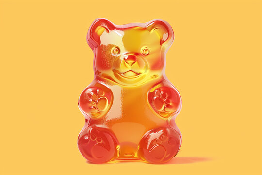 3d render of gummy bear