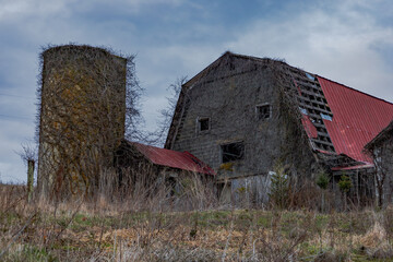 Abandoned old barn