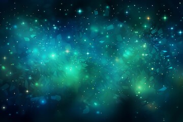 Obraz premium Sparkling Blue-Green Abstract Background