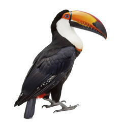 Obraz premium Toucan White Background , Isolated Transparent Background Images
