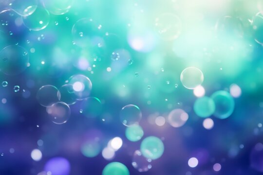 Abstract Bubbles on Gradient Background