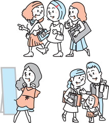 shopping illustration