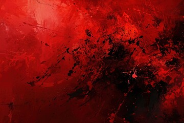 Abstract Red and Black Artistic Background
