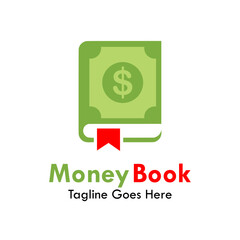 Money book design logo template illustration