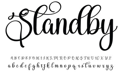 signature Font Calligraphy Logotype Script Brush Font Type Font lettering handwritten