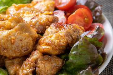 チキン南蛮(タルタルソースなし)のアップ。
