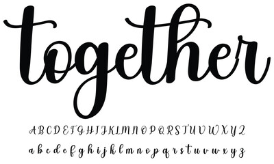 Best Alphabet Birdsong Amazing Script Signature Logotype Font lettering handwritten