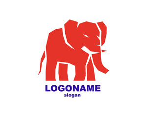 Elephant logo. Icon. Food. Restaurant. vector