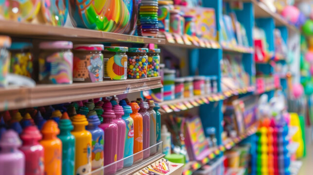 The craft store is stocked with all the materials needed for fun and creative projects from painting sets and clay to glitter and stickers making it the perfect place to find