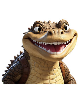 crocodile with a smile