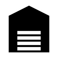 minimalist garage icon