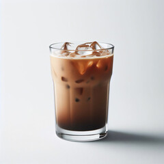 A glass of iced coffee