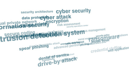 Cyber secure texts on white background ensuring cybersecurity and safe data transfer in digital age