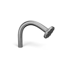 Steel Nail Pin. 3D Illustration. File with Clipping Path.