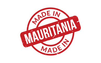 Made In Mauritania Rubber Stamp
