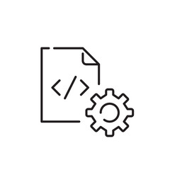 Web development tools. Settings HTML code. Pixel perfect vector icon