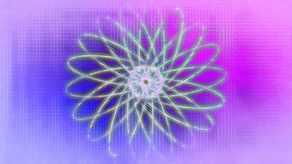 An abstract iridescent star burst background image.