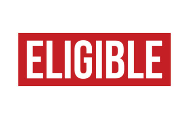 Fototapeta premium Red Eligible Rubber Stamp Seal Vector