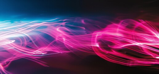 Abstract Pink Light Trails