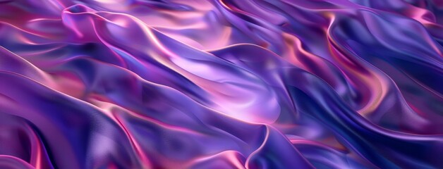 Obraz premium Abstract Purple Silk Waves Background
