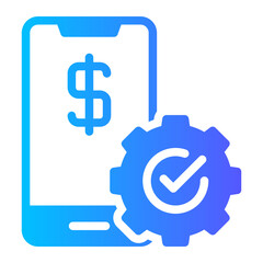 smartphone gradient icon