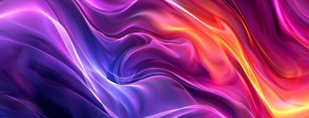 Obraz premium Abstract Colorful Silk Waves